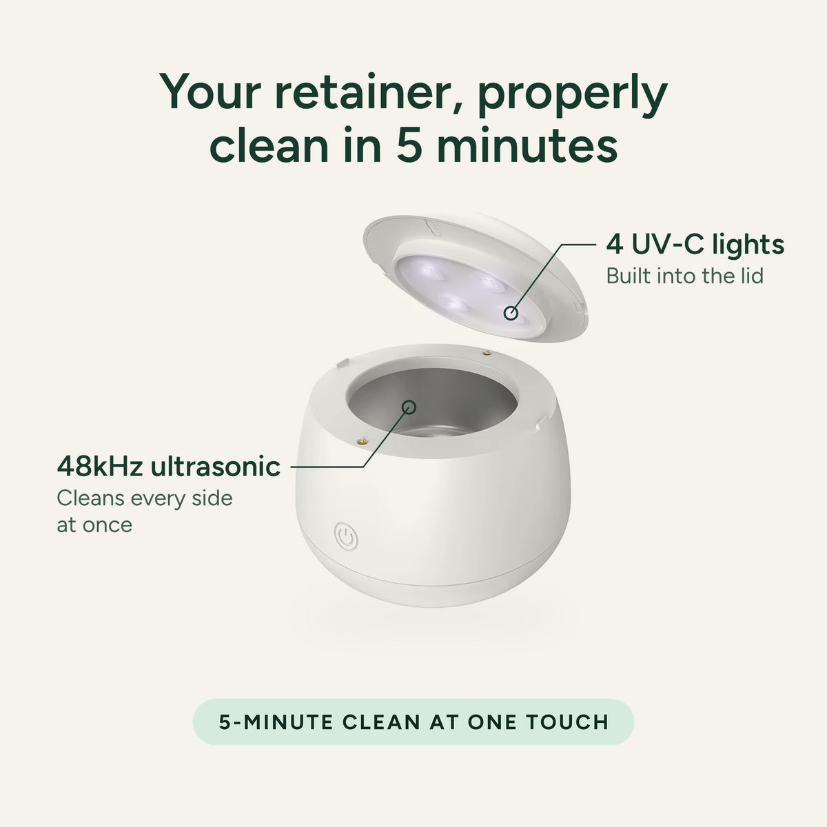 Ultrasonic Retainer Cleaner