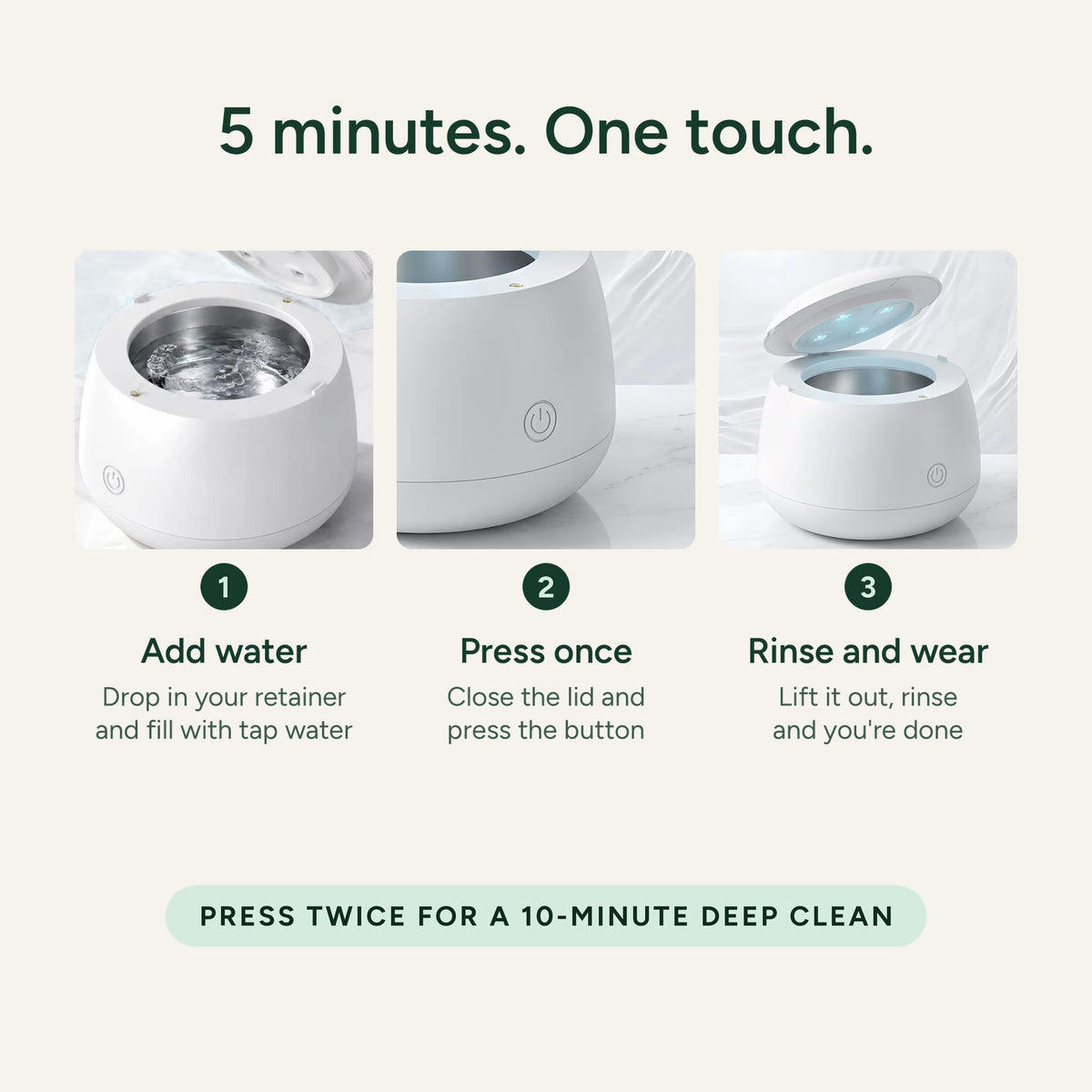Ultrasonic Retainer Cleaner
